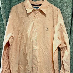 Ralph Lauren Blue Label Classic Fit Men's Shirt Long Sleeve Cotton Button Up XL